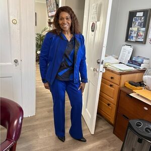 INC International Concepts Royal Blue Pantsuit